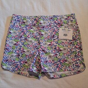 Turtles & Tees girls size XL Cameron Shorts Pearl in One print, NWT